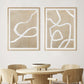 Neutrale Beige Abstrakte Wandkunst Poster Drucke