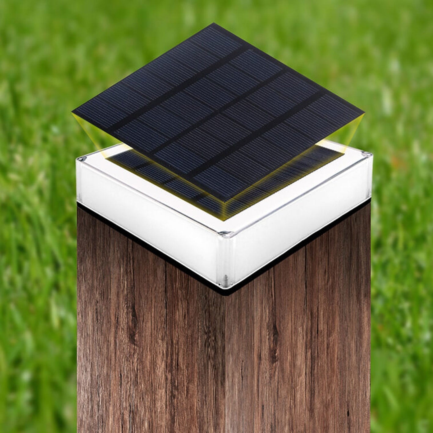 Frendorf | SolarAura RGB Solarleuchte für Außenbereiche | Moderne Gartenbeleuchtung | RGB & Warmweiß | Umweltschonend