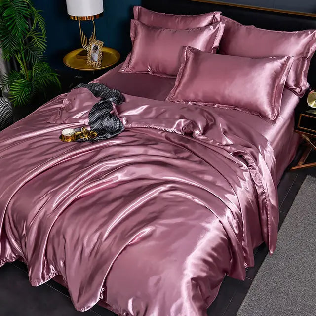 Frendorf | Luxe Uni-Satin-Bettbezug - SilkSerenity