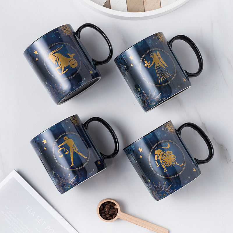 Frendorf | 12 Sternzeichen Tasse Kobaltblau Keramische Kaffeetasse
