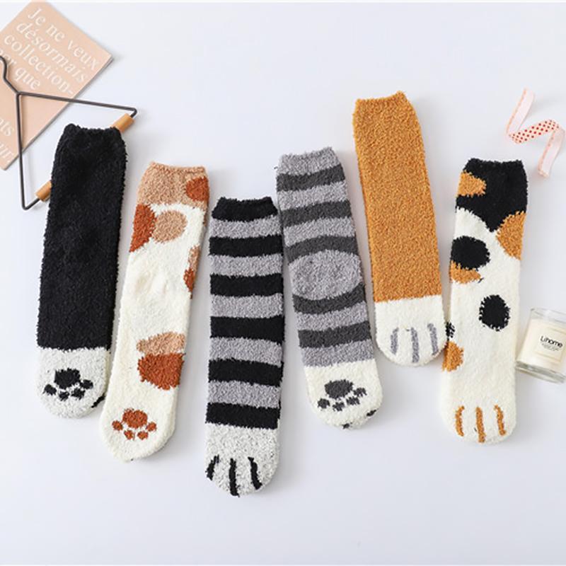 Frendorf | Dicke warme süße Katzenkrallen-Bodensocken