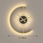 Frendorf | LunaTime - Modernes Wanduhr im Mondphasen-Design mit sanftem Licht