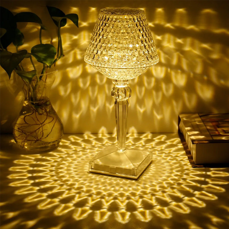 Kristalltischlampe