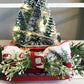 Frendorf | Roter Bauernhof-LKW Weihnachten Dekorationen