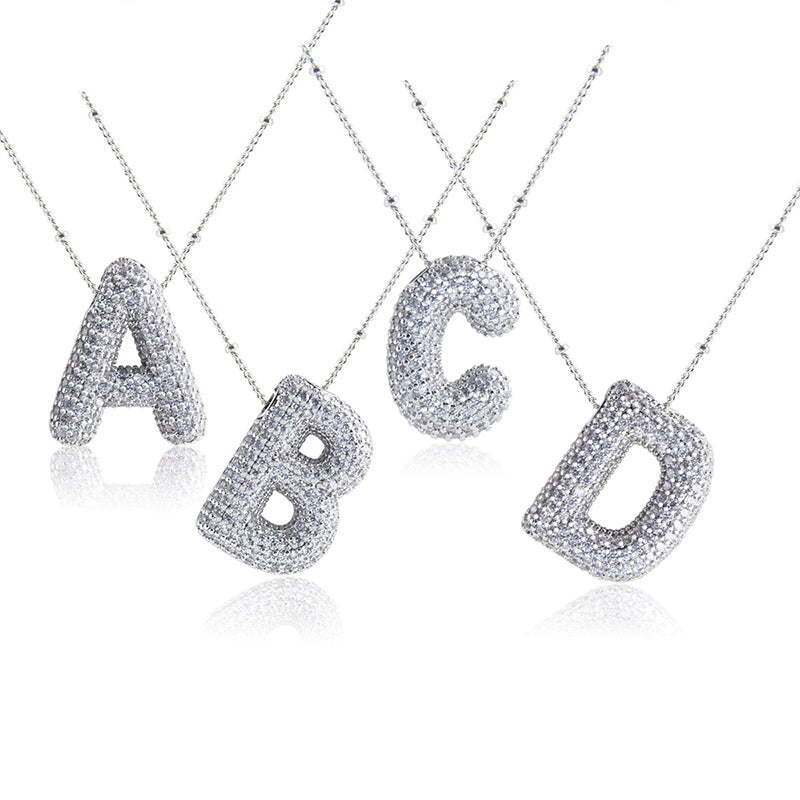 Frendorf | Alphabet-Diamant-Anhänger-Halskette
