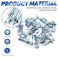 Frendorf | Jack Nuts Car Metall Erweiterungsschrauben Petal Nuts mit Hohwand
