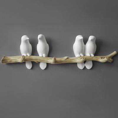 Frendorf | BirdSong – Melodische Vogel Wandhaken | Platzsparend | Dekorative Aufbewahrung | Wanddeko