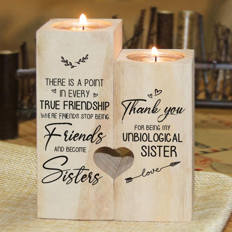 Frendorf | Smile A Lot More - Holzkerzenhalter mit Kerze Geschenk für Ihre Lieben