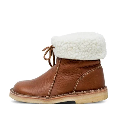 Frendorf | Wasserdichte Kalbsleder Stiefel mit Wollfutter