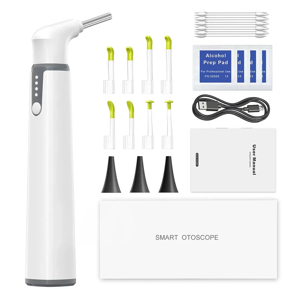 Frendorf | 1080P HD Drahtlose Ohrkamera Otoskop mit 6 LED-Lichtern für Android- und iOS-Geräte