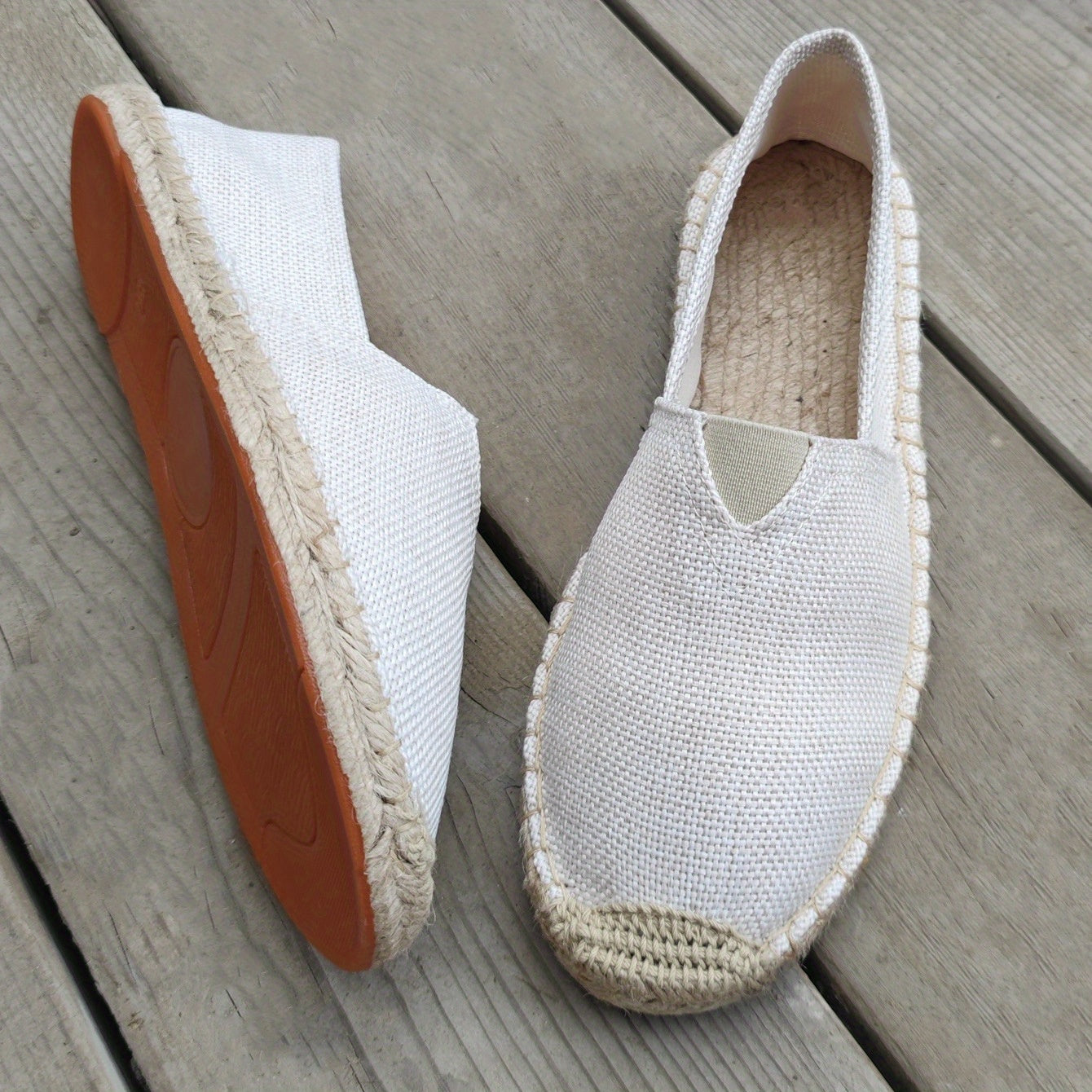 Frendorf | Maritime Leinenschuhe Weiß