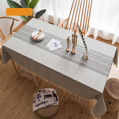 Wasserdicht Ölbeständig Rechteckige Tischdecke Baumwolle Leinen Faltenresistente Tischdecke für Küche Esszimmer Buffet Party