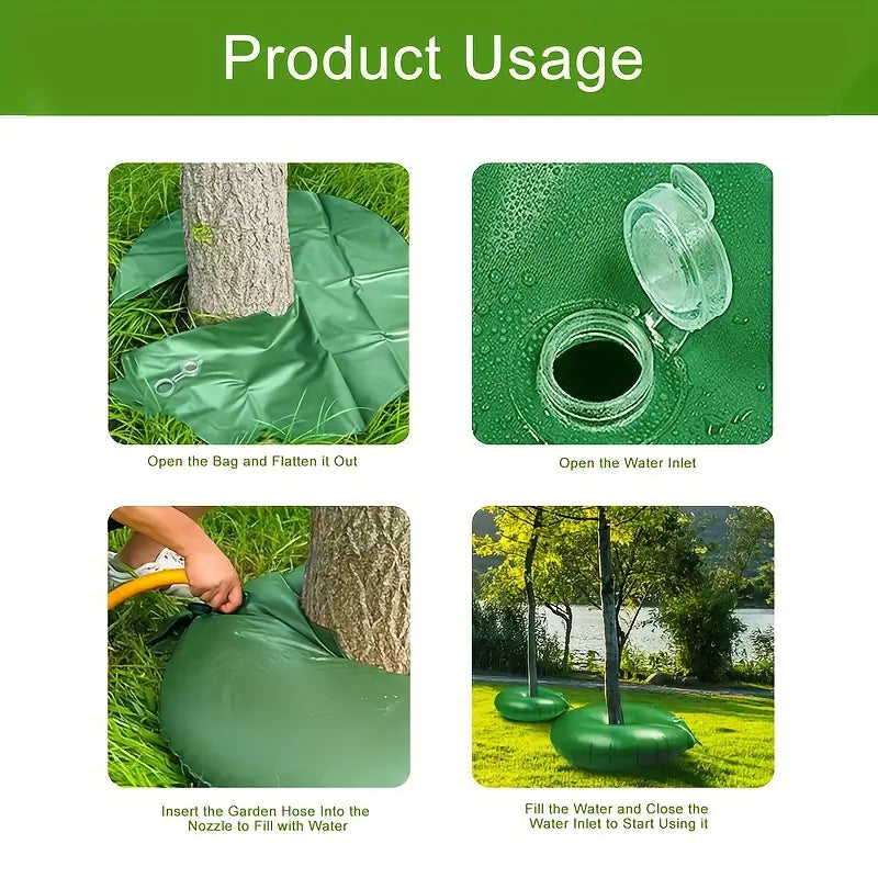 Frendorf | Baum Bewässerungstasche mit Tropfbewässerung – Effektive Bewässerungslösung für Bäume und Sträucher