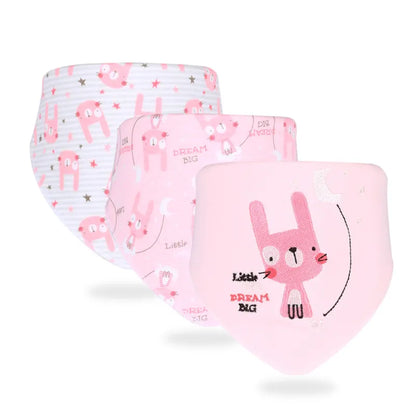 Frendorf | Baby-Schal-Lätzchen-Set - Weiche Dreieckstücher mit niedlichen Motiven