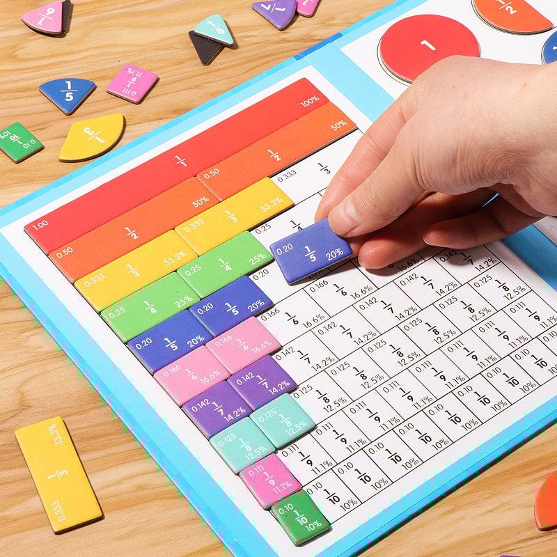 Frendorf | Montessori Magnetisches Buch-Bruchteil-Puzzle für KinderKauf 2 spar 10%&Kostenloser Versand