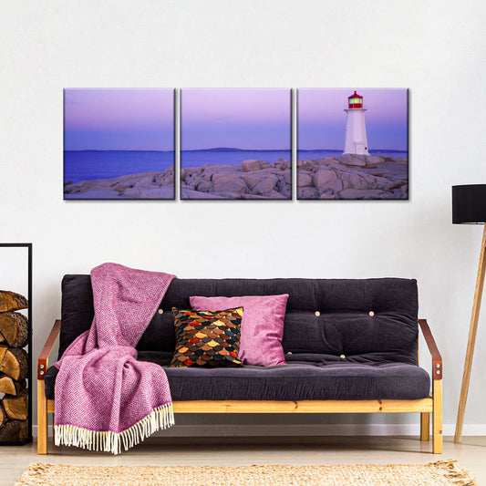 Frendorf | Peggy's Point Lighthouse an der Küste Wandkunst