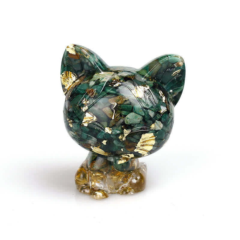Frendorf Naturkristall Katze Edelstein Dekoration