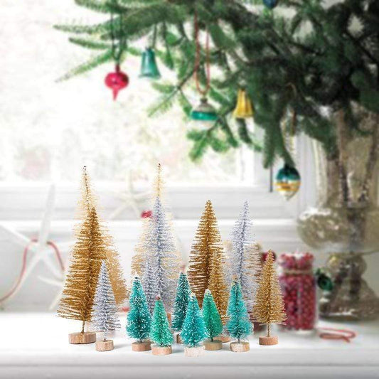 Frendorf | 8er Set Mini Weihnachts künstliche Bäume