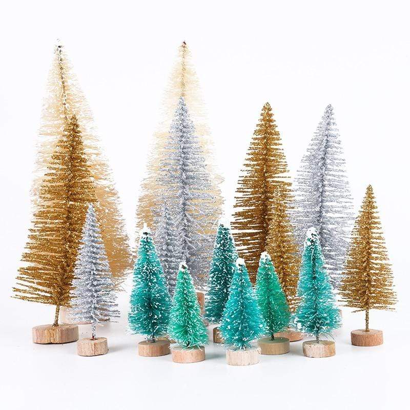 Frendorf | 8er Set Mini Weihnachts künstliche Bäume