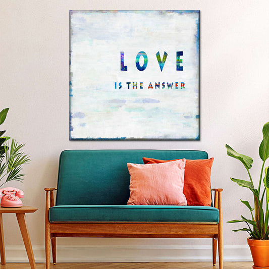 Frendorf | Love Is The Answer In Color Wandkunst