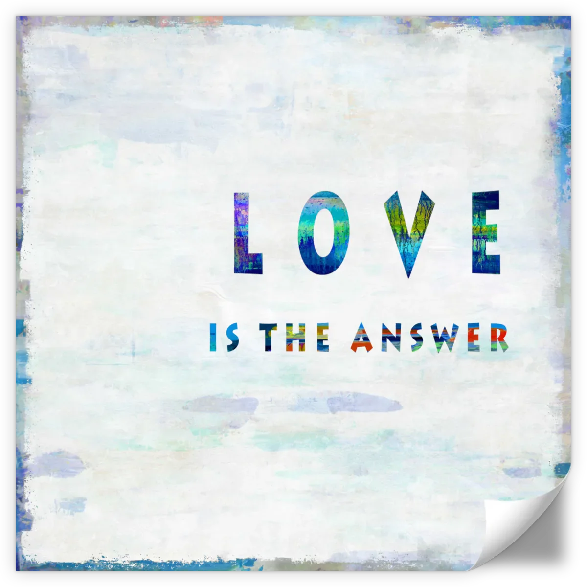 Frendorf | Love Is The Answer In Color Wandkunst