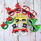 Frendorf | 9-Teile: Weihnachts-Glitzer-Party-Brille Rahmen