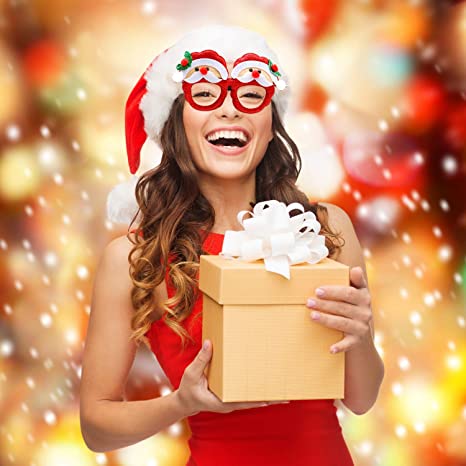 Frendorf | 9-Teile: Weihnachts-Glitzer-Party-Brille Rahmen