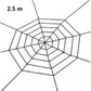90/150/200cm Schwarze gruselige riesige Spinne riesige Spinnennetz Halloween Dekoration Requisiten Spukhaus Urlaub Außen große Dekoration