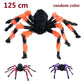 90/150/200cm Schwarze gruselige riesige Spinne riesige Spinnennetz Halloween Dekoration Requisiten Spukhaus Urlaub Außen große Dekoration