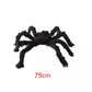 90/150/200cm Schwarze gruselige riesige Spinne riesige Spinnennetz Halloween Dekoration Requisiten Spukhaus Urlaub Außen große Dekoration