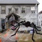 90/150/200cm Schwarze gruselige riesige Spinne riesige Spinnennetz Halloween Dekoration Requisiten Spukhaus Urlaub Außen große Dekoration