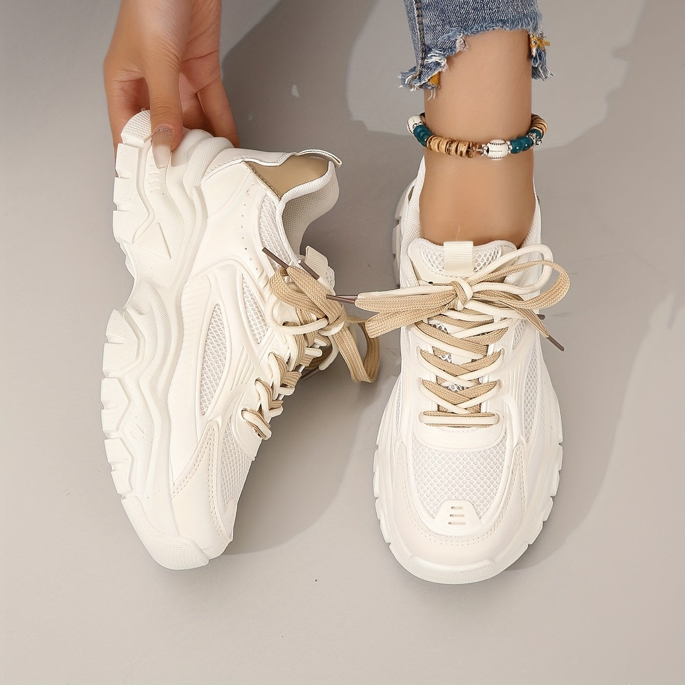 Frendorf | Dick besohlte, höhenverstellbare Chunky Sneakers