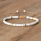 Frendorf | Geflochtenes Armband mit 2,4 mm Naturstein-Rollern – Seraphina