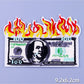 Money On Fire Bestickte Patches