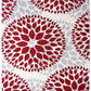 Frendorf | BloomNove Elegance Teppich | Grau & Rot | Blumendesign | Pflegeleicht & Modern