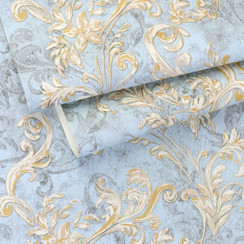 Putz Wand Kunst 33'L x 20.5"W Klassische Unpasted Verflochtene Rebe und Blumen Tapete, Wasserabweisend