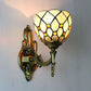 Frendorf | 1 Lichtschale Wandlicht Beige Glas Vintage Loft Wandleuchte Beleuchtung für Esszimmer