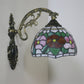 Frendorf | Rode/Roze Bloem Kom Wandlamp Tiffany 1 Hoofdstuk Gegraveerd Glas Wandgemonteerde Verlichting Fixture
