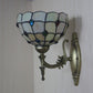 Frendorf | Blumen/Schüssel Wandmontage Leuchte Tiffany Beige/Gelbe Glas 1-Bulb Bronze Finish Wandschalter Licht