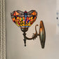 Frendorf | Libelle Wandverlichting Ideeën Tiffany Geperst Glas 1 Lamp Bronzen Wandgemonteerde Licht