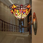 Frendorf | Libelle Wandverlichting Ideeën Tiffany Geperst Glas 1 Lamp Bronzen Wandgemonteerde Licht