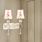 Frendorf | 1/2-Licht Schlafzimmer Wandbeleuchtung Modernistische Gold Wandmontage Lampe mit Bogenförmigem Lackiertem Glas-Schirm