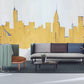 Frendorf | Grote originele muurschilderingen voor de woonkamer abstract moderne bouw, op maat gemaakt