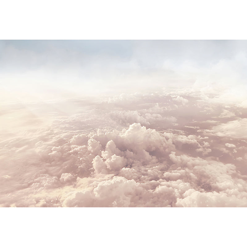 Frendorf | Volledige Grote Foto Natuurlijke Muren voor Woonkamer met Wolken en Lucht in Pastel Grijs