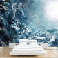 Frendorf | Extra Large Mural Wallpaper in Photo Style with Stacked Cloud and Sunlight for Bars in Dark Blue, Personalized Size Available