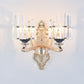 Frendorf | Kegel Schatten Wandleuchte Fixture Modernistisch 1/2-Licht Kristall Stab Wandleuchten Idee für Wohnzimmer in Gold