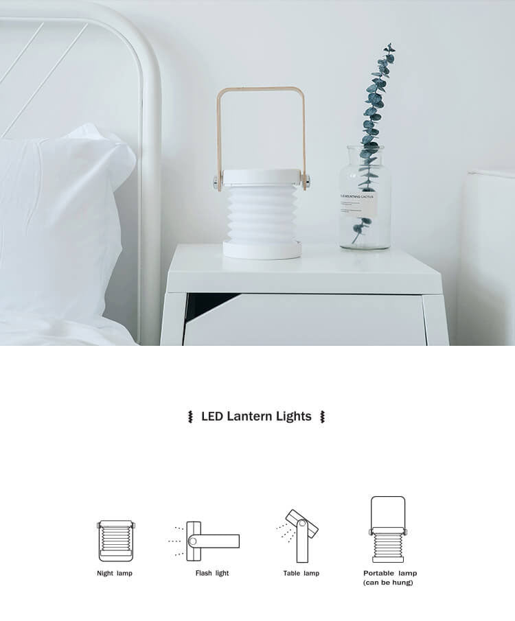 Laterne Lampe Nachtlicht Kreative faltbare tragbare LED Tischlampe