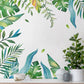 Frendorf | Branch und Leaf Wandmural in Pastellgrün, minimalistischer Wandschmuck für den gewerblichen Gebrauch