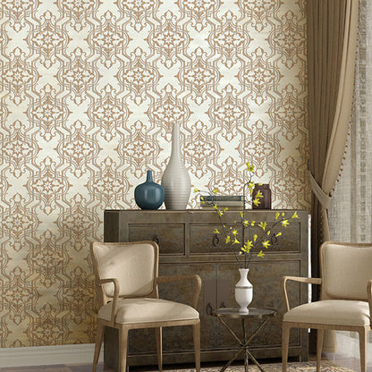 33' x 20,5" Klassische Wandkunst 3D Visuelle Damask Design Tapetenrolle, unbeschichtet