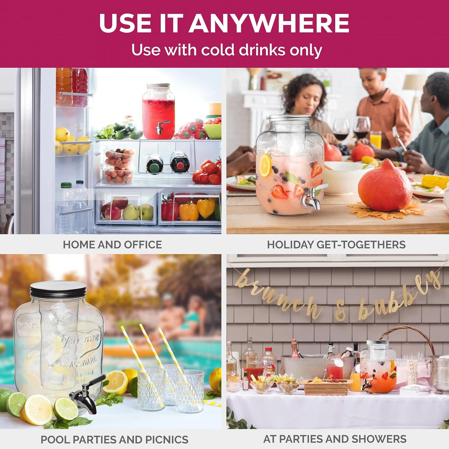 Frendorf | Tragbares Getränk Mason Jar - Praktische und stilvolle Getränke - Ideal für Wasser, Saft, Eistee und mehr - Perfekt für unterwegs, mit einem sicheren Deckel und Griff für einfaches Tragen und erfrischende Schlücke überall